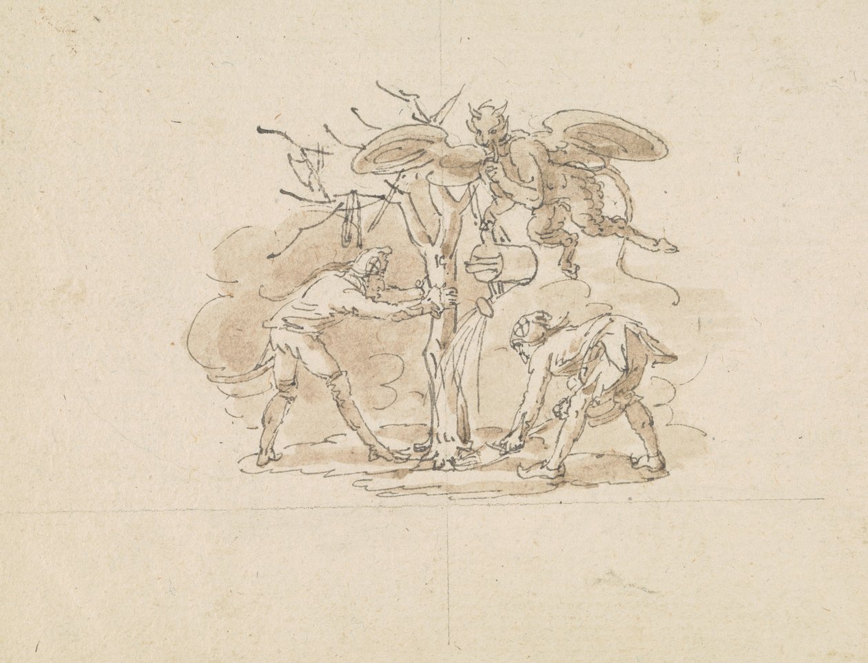 Fools Planting a Tree by Edward Francis Burney