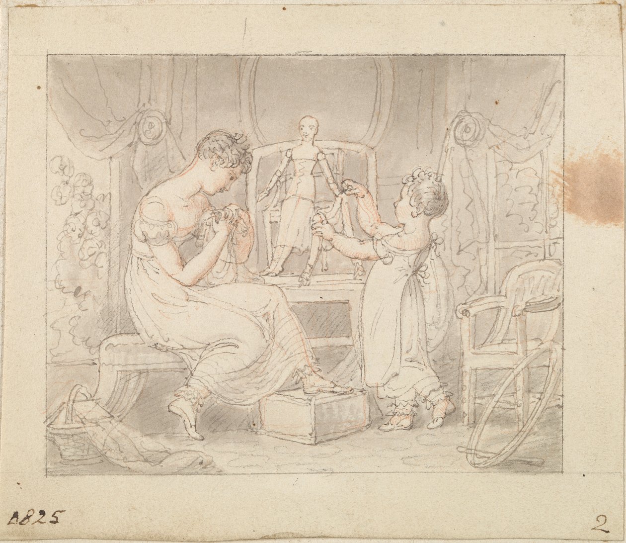 Illustration for The New Doll: Sewing Clothes for the Doll by Edward Francis Burney