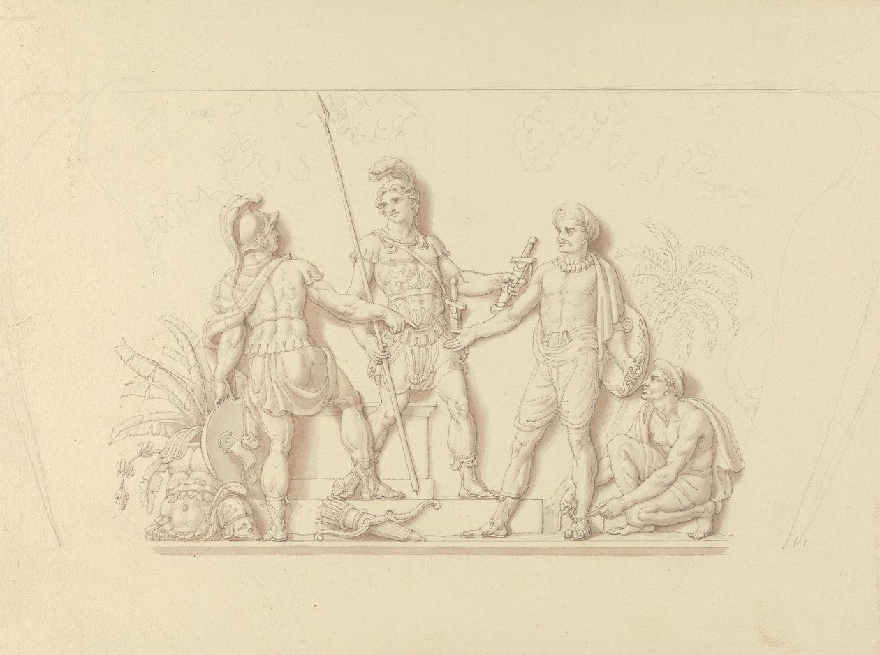 Putting Arms in Hands of the Indians by Edward Francis Burney