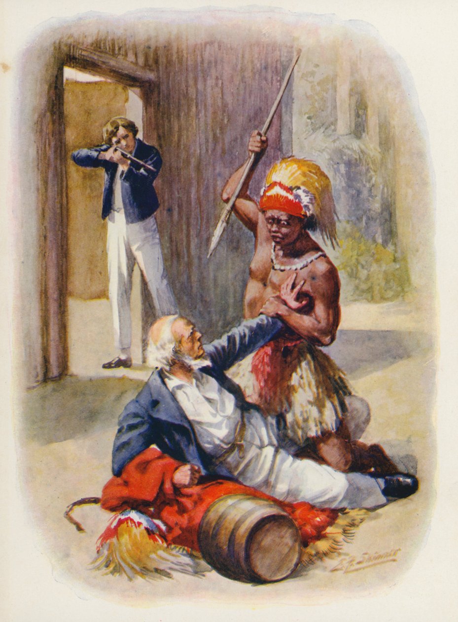 Illustration for Masterman Ready by Captain Marryat by Edward Frederick Skinner