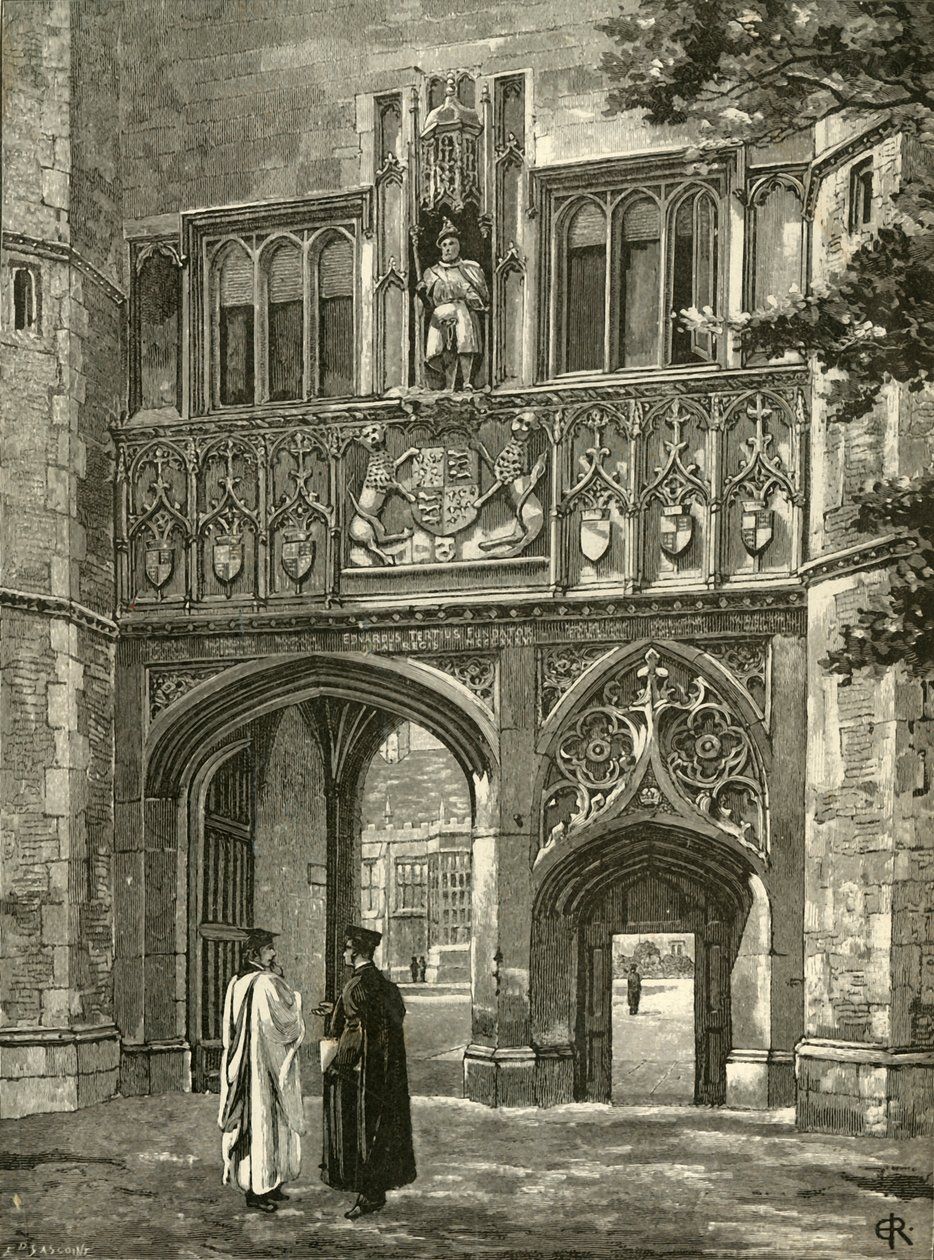 Principal Gateway, Trinity College, late 19th century by Edward Gascoin