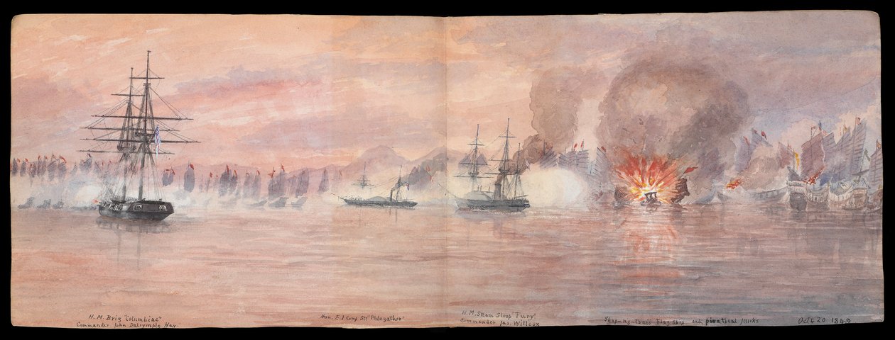 Private Illustrated Journal of Dr E H Cree, Volume XII 1849, Fold out opposite page 73-74, 