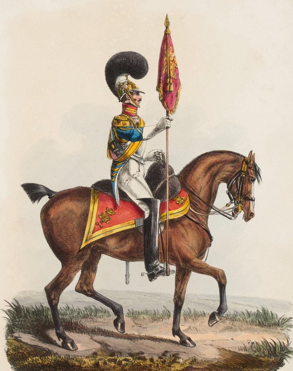 Royal Horse Guards, Blue, Officer, 1828 by Edward Hull