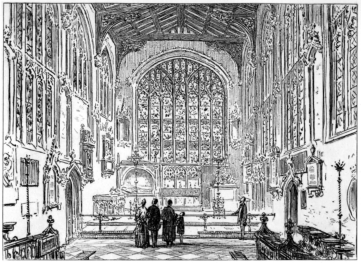 The chancel of Stratford church, Stratford-upon-Avon, Warwickshire by Edward Hull