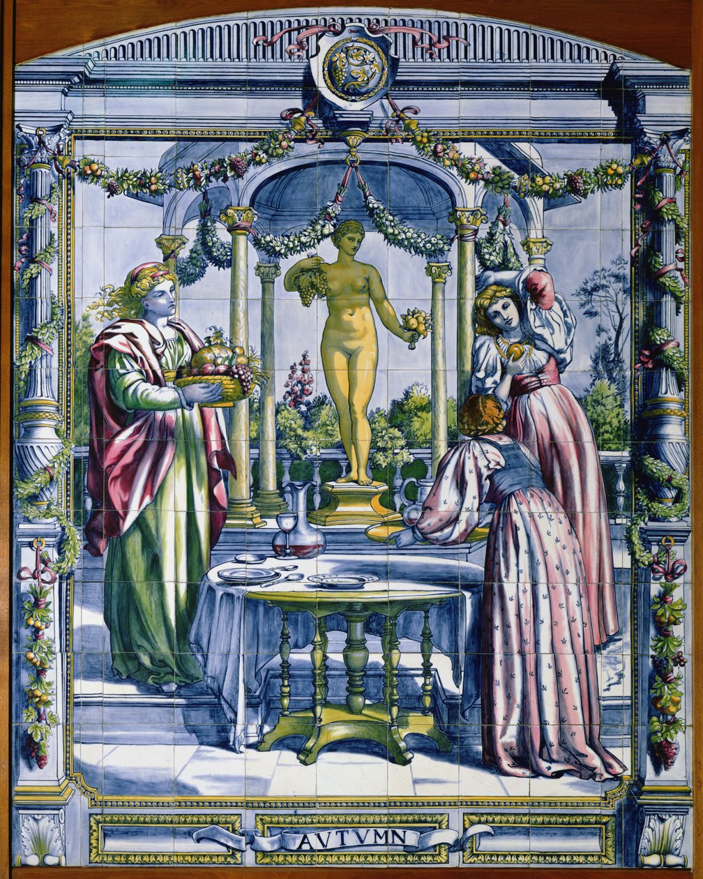 Autumn, from a Series of Tile Panels for the Dutch Kitchen by Edward John Poynter