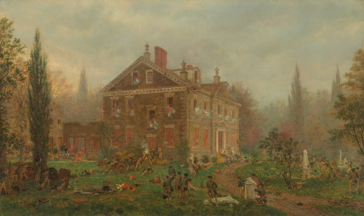 The Attack on Chew’s House during the Battle of Germantown by Edward Lamson Henry