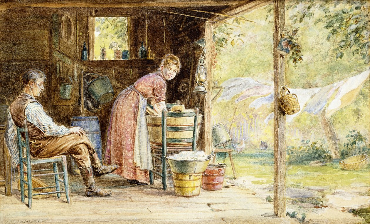 Wash Day by Edward Lamson Henry