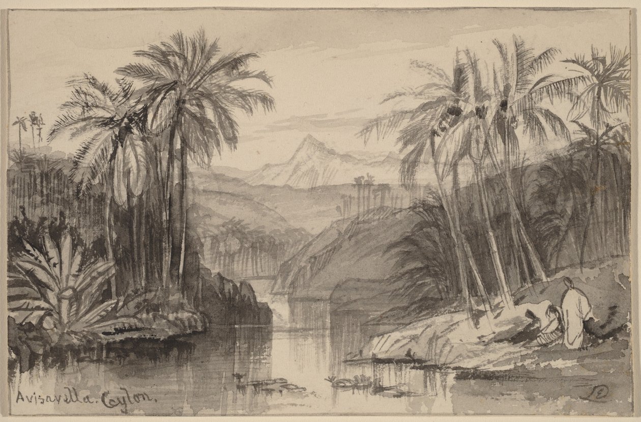 Avisavella, Ceylon by Edward Lear