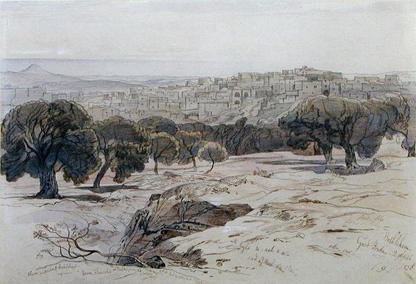 Bethlehem - Good Friday, 2nd April 1858 by Edward Lear