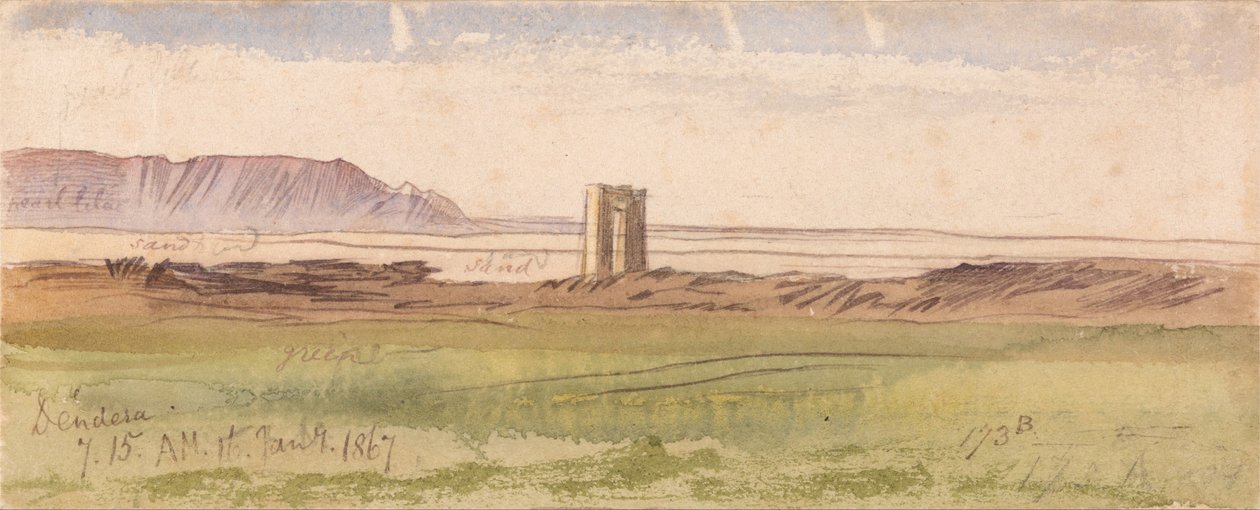 Dendera by Edward Lear