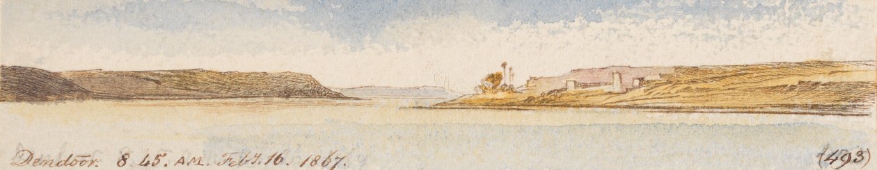 Dendoor; 8:45 A.M., 16 Feb. 1867 (493) by Edward Lear
