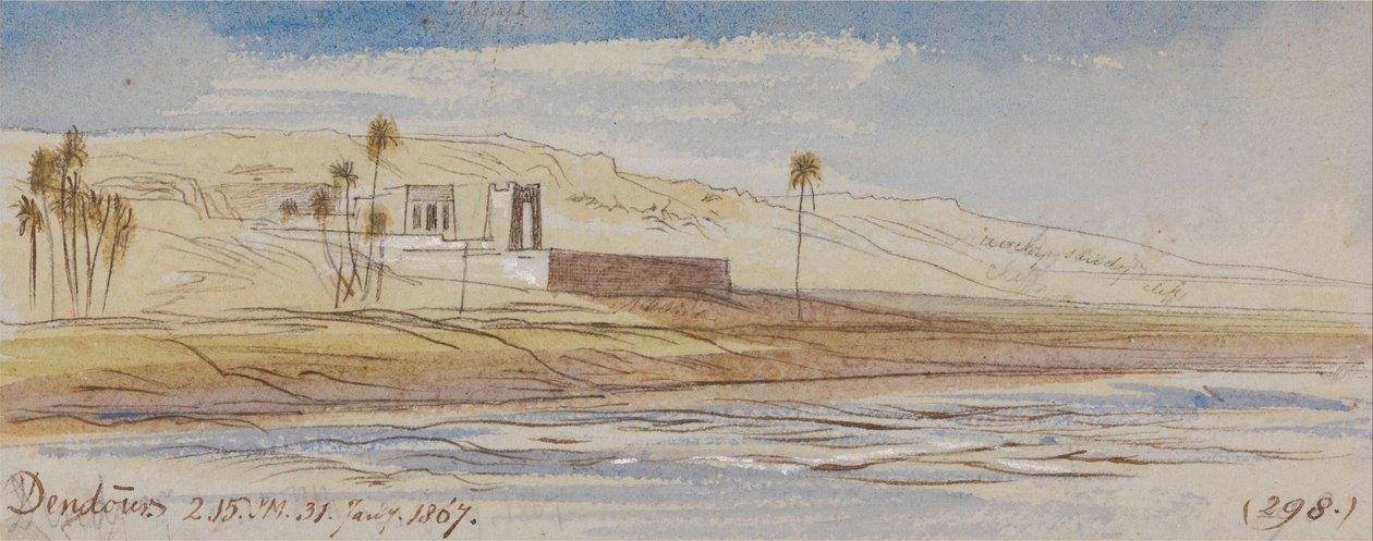 Dendour, 2:15 p.m., January 31, 1867 by Edward Lear