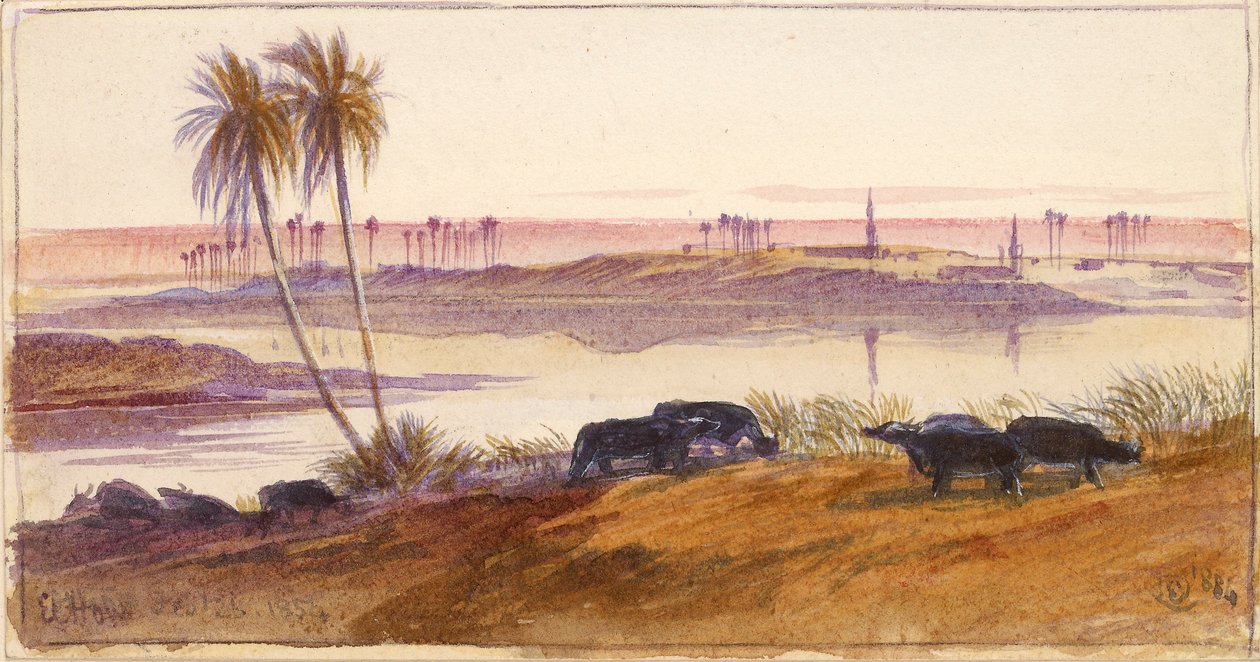 El Hon, Egypt by Edward Lear