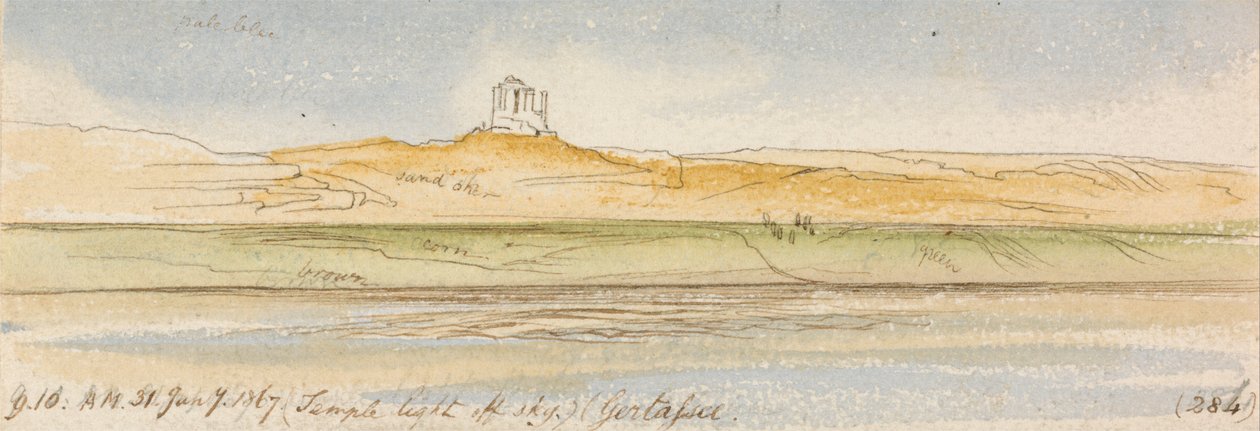 Gertassee, 9:10 am, 31 January 1867 by Edward Lear