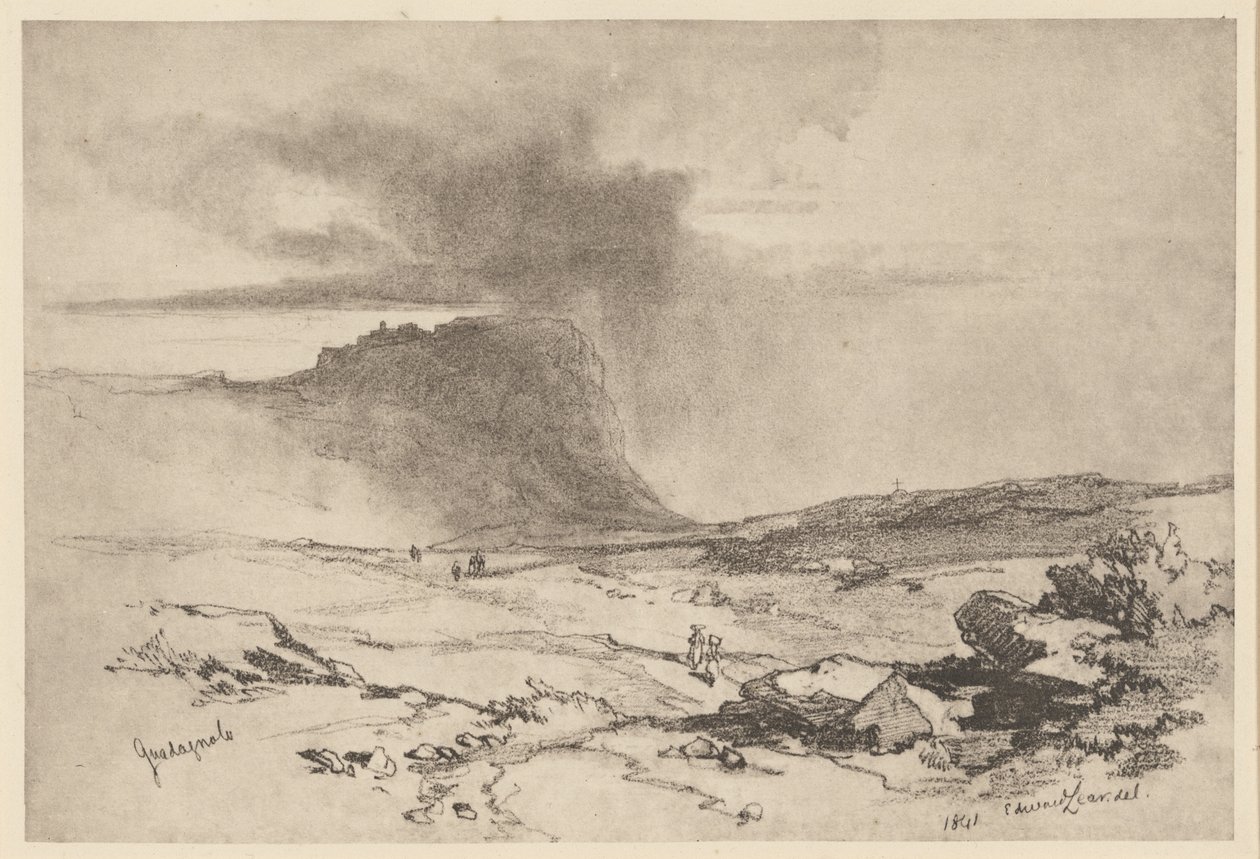 Guadagnolo by Edward Lear