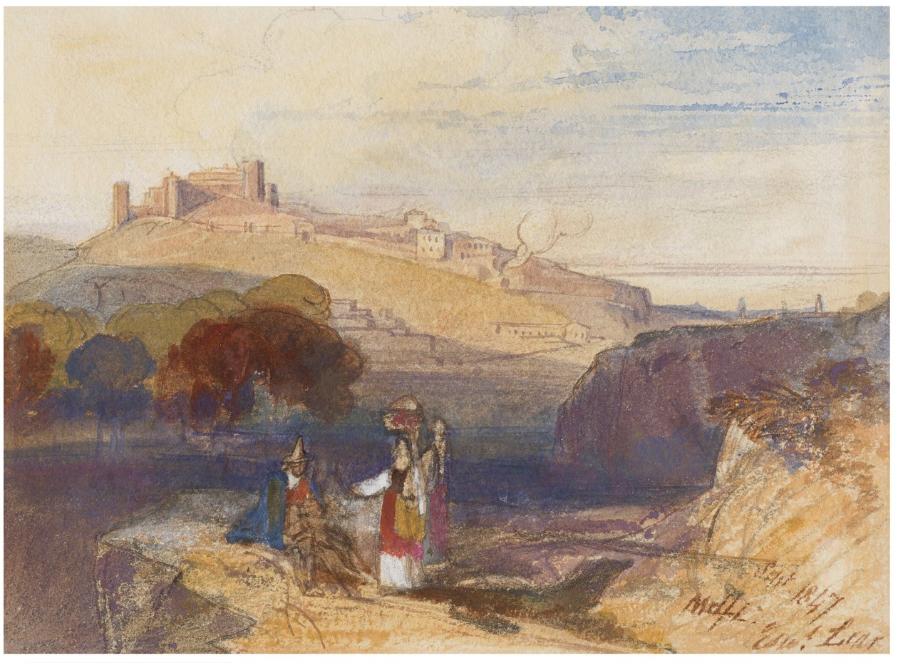 Melfi, Italy by Edward Lear