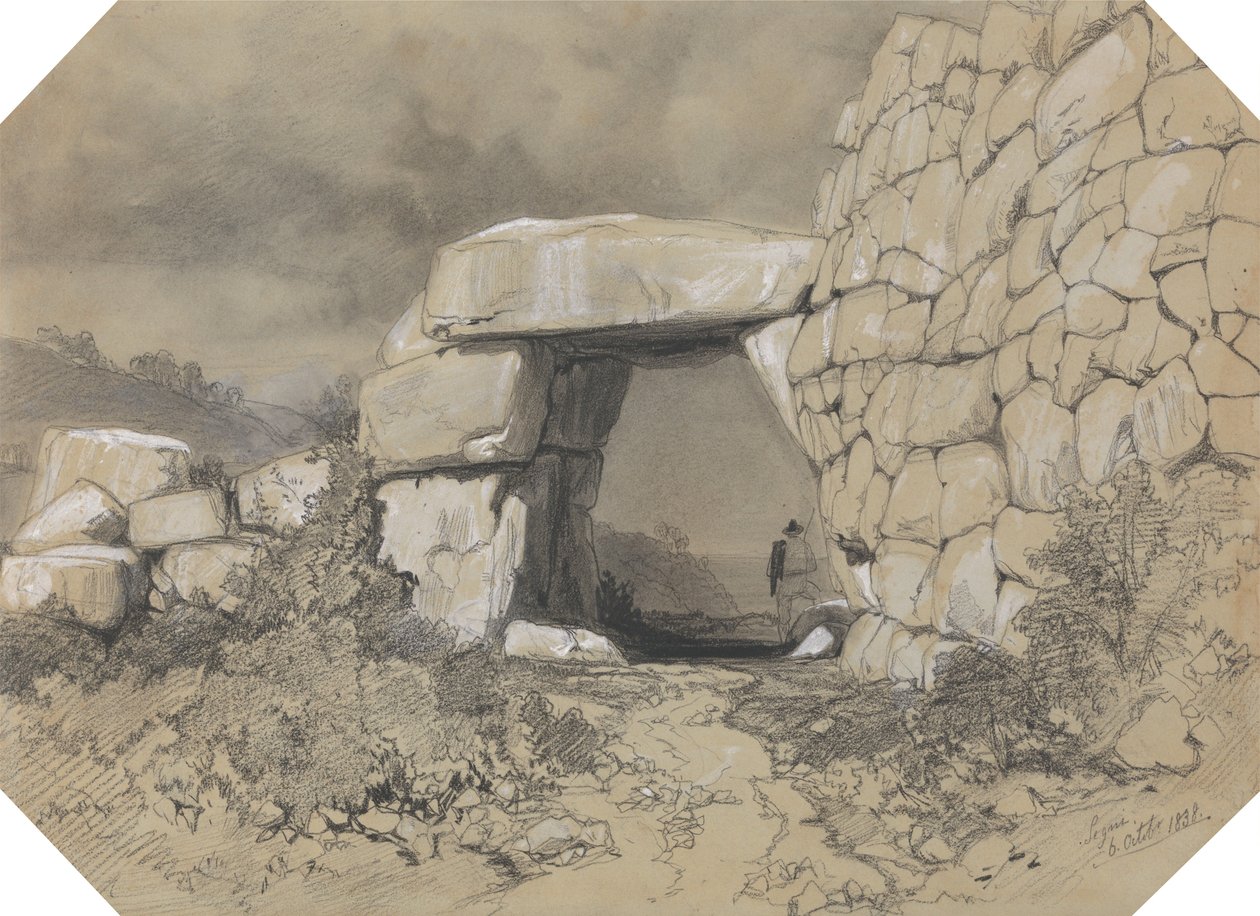 Segni, 6 October 1838 by Edward Lear