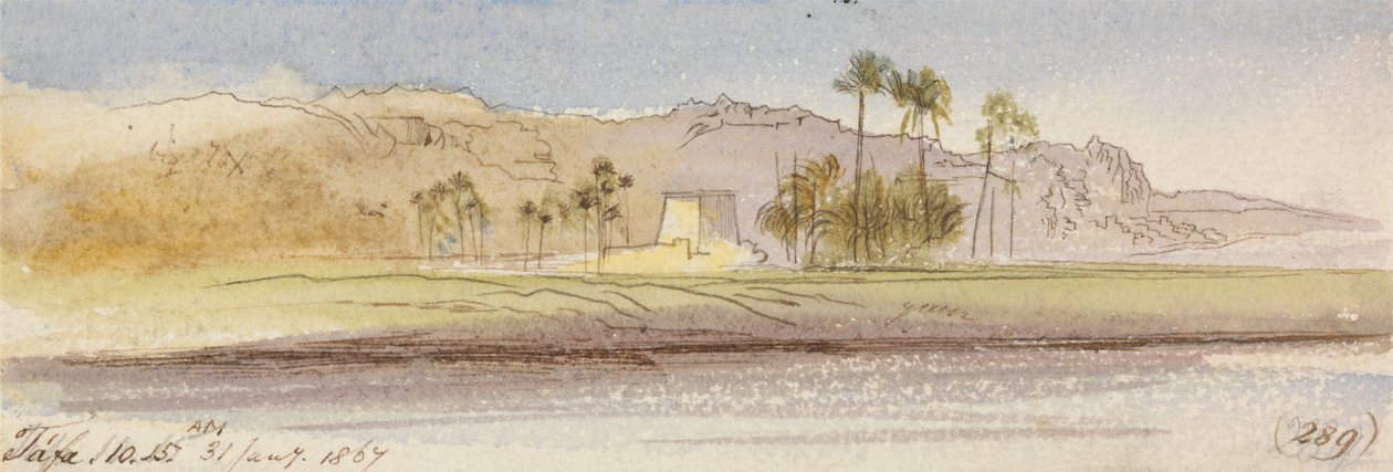 Tafa, 10:15 am, 31 January 1867 by Edward Lear