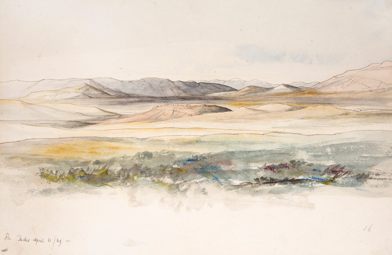 Thebes by Edward Lear