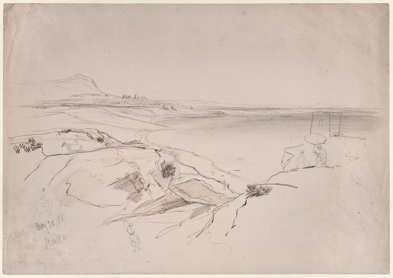 View of Sciacca, Sicily by Edward Lear