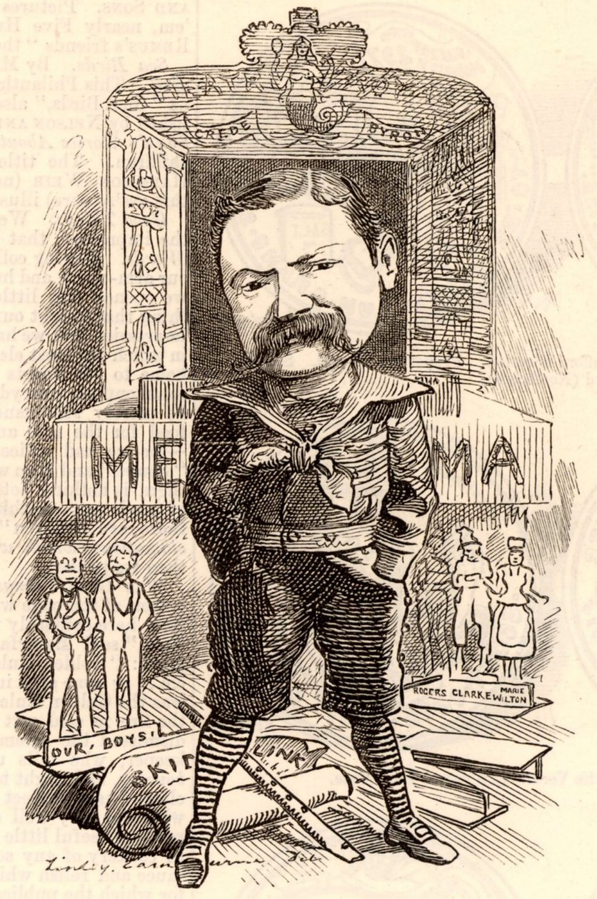 Portrait of Henry James Byron by Edward Linley Sambourne