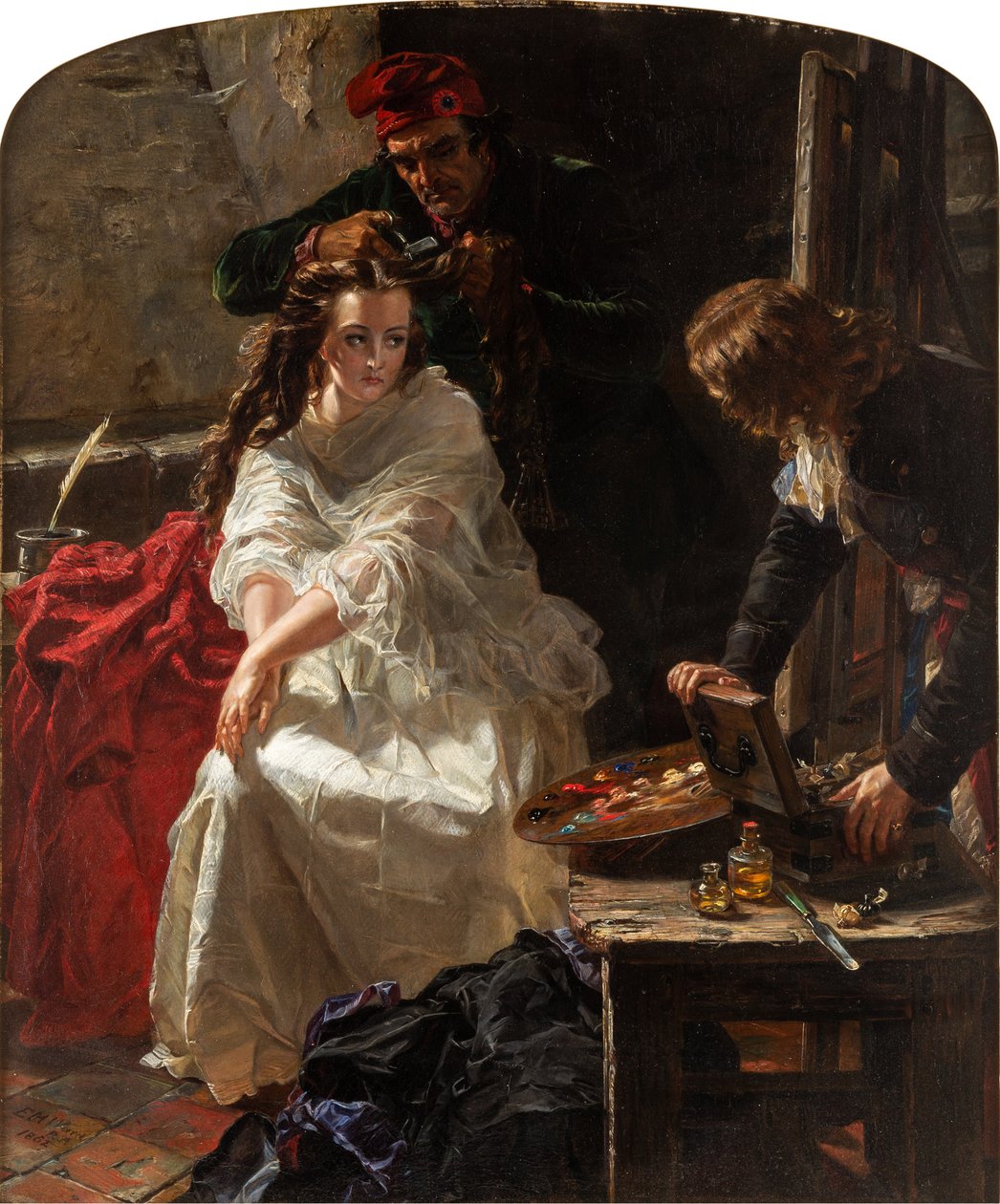 Charlotte Corday in the Prison of the Conciergerie by Edward Matthew Ward