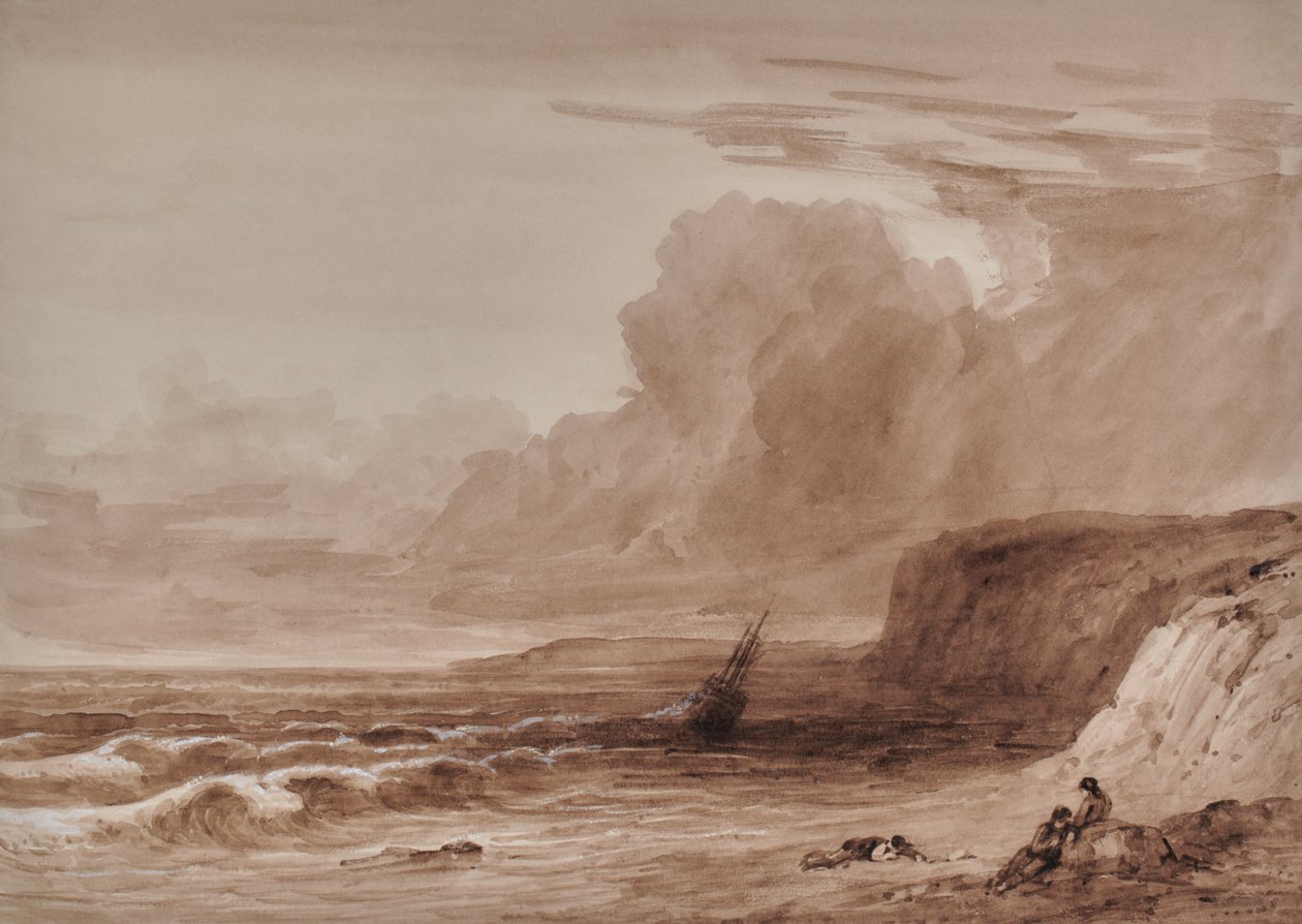 Beach Scene by Edward Pretty