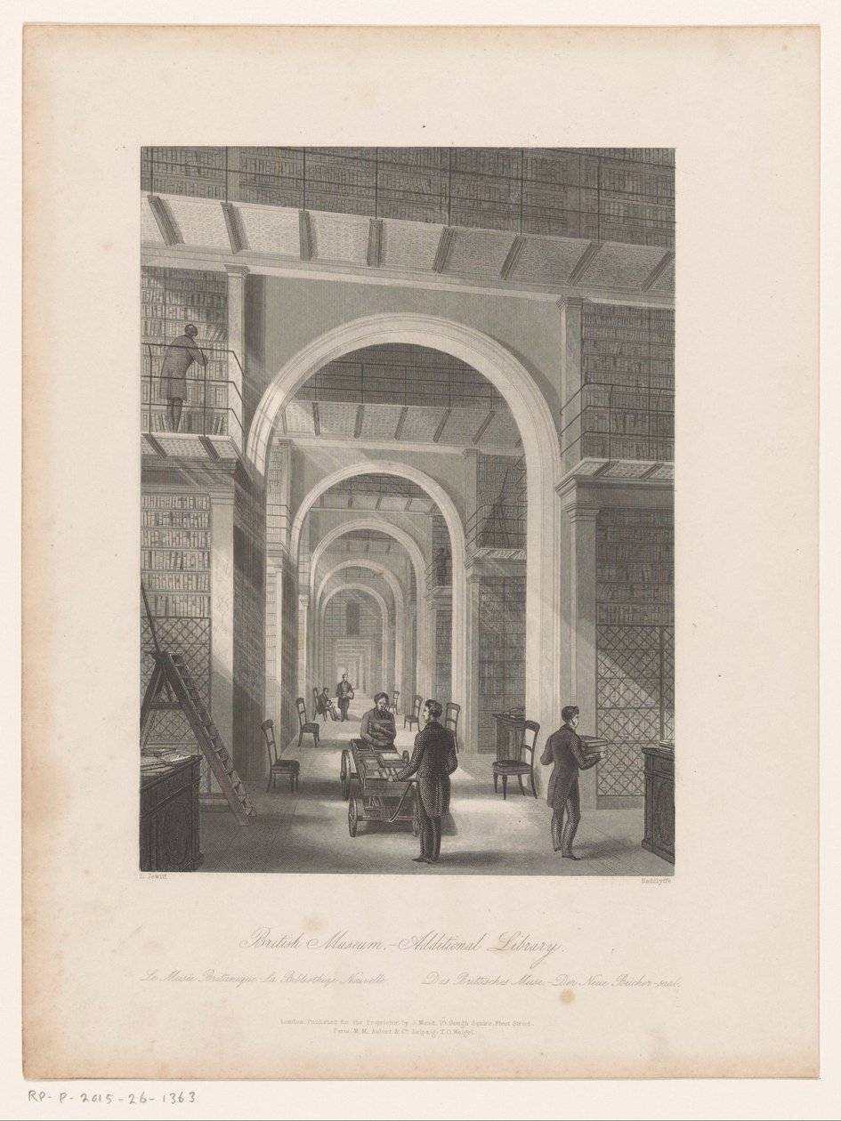 Library of the British Museum (British Museum - Additional Library) by Edward Radclyffe