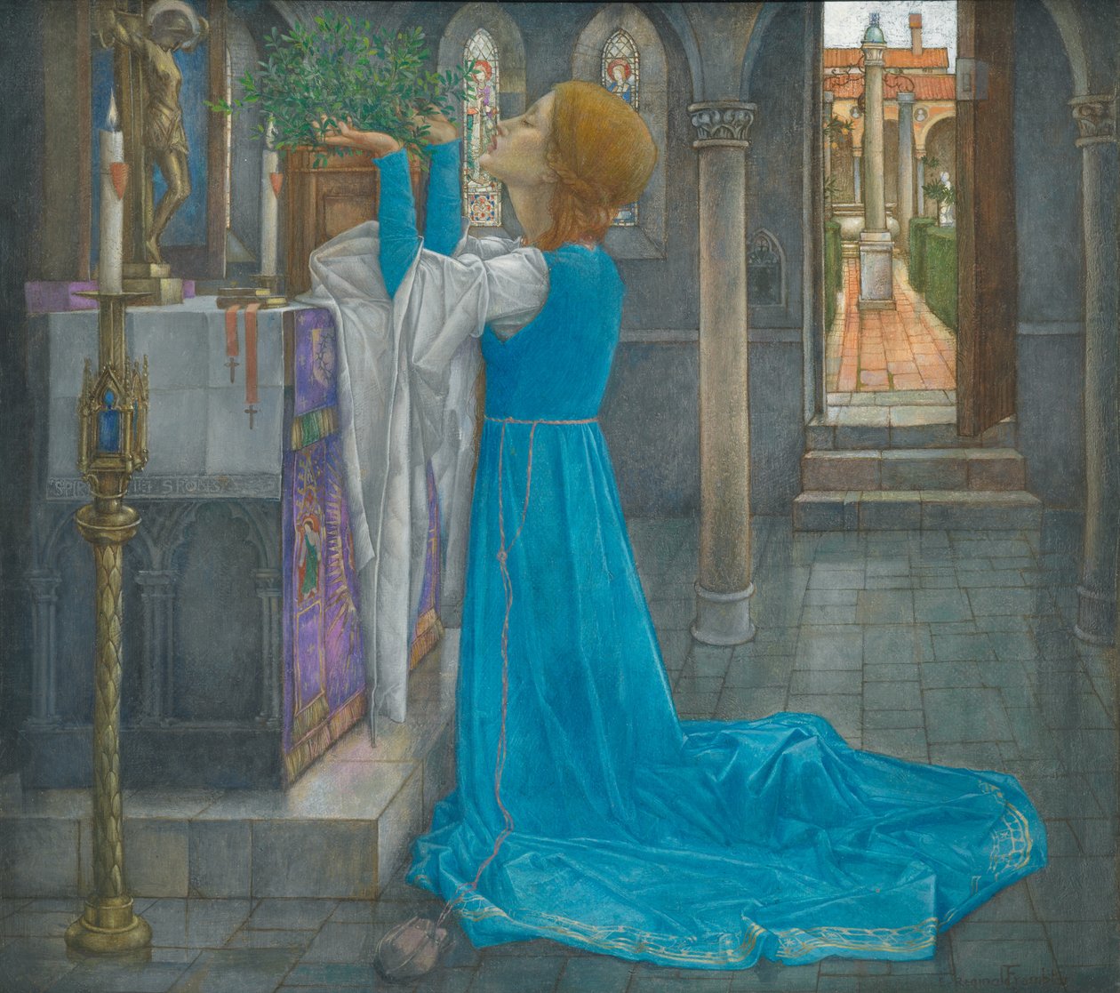 Isabella and the Pot of Basil by Edward Reginald Frampton