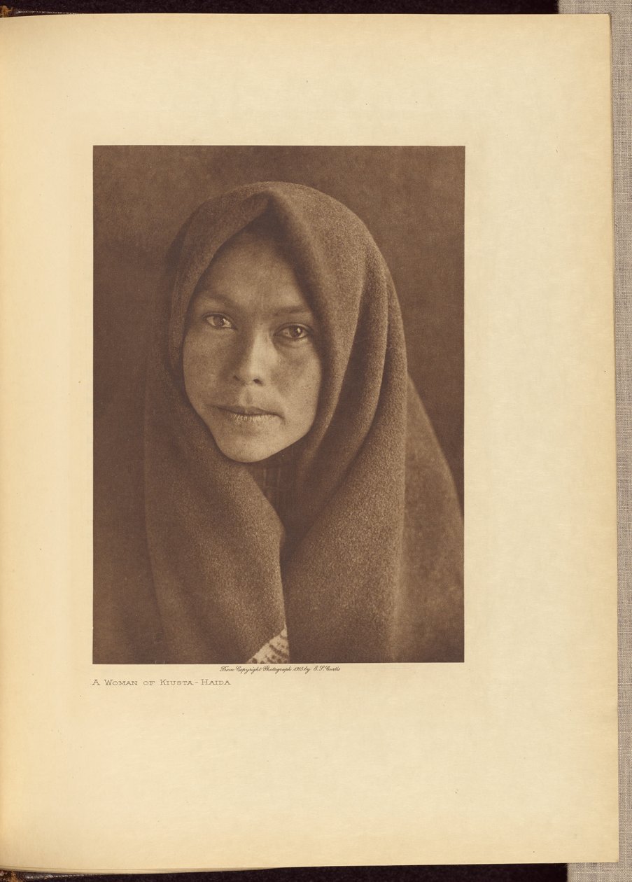 A Woman of Kiusta - Haida by Edward S. Curtis