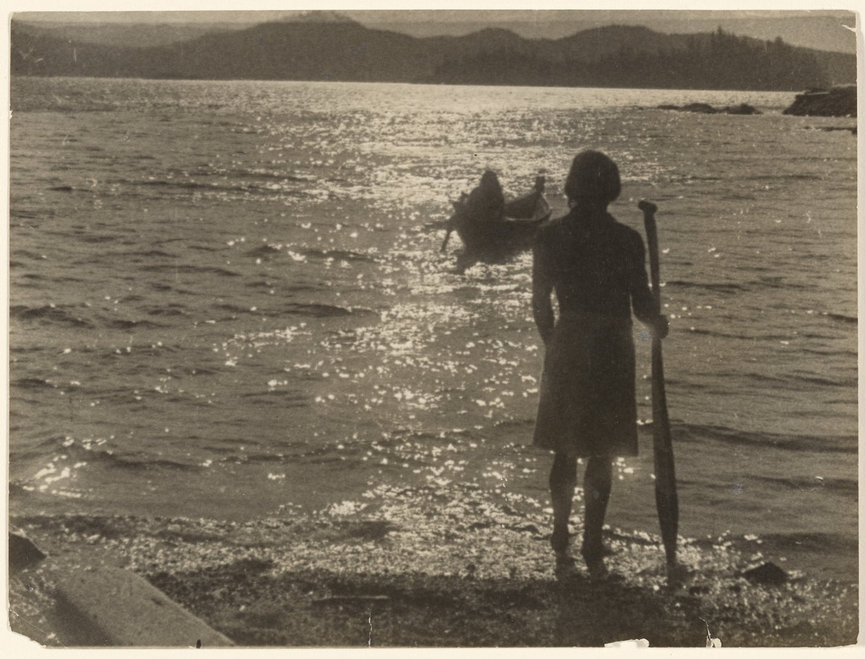 [Along the Misty Path of Copper] by Edward S. Curtis