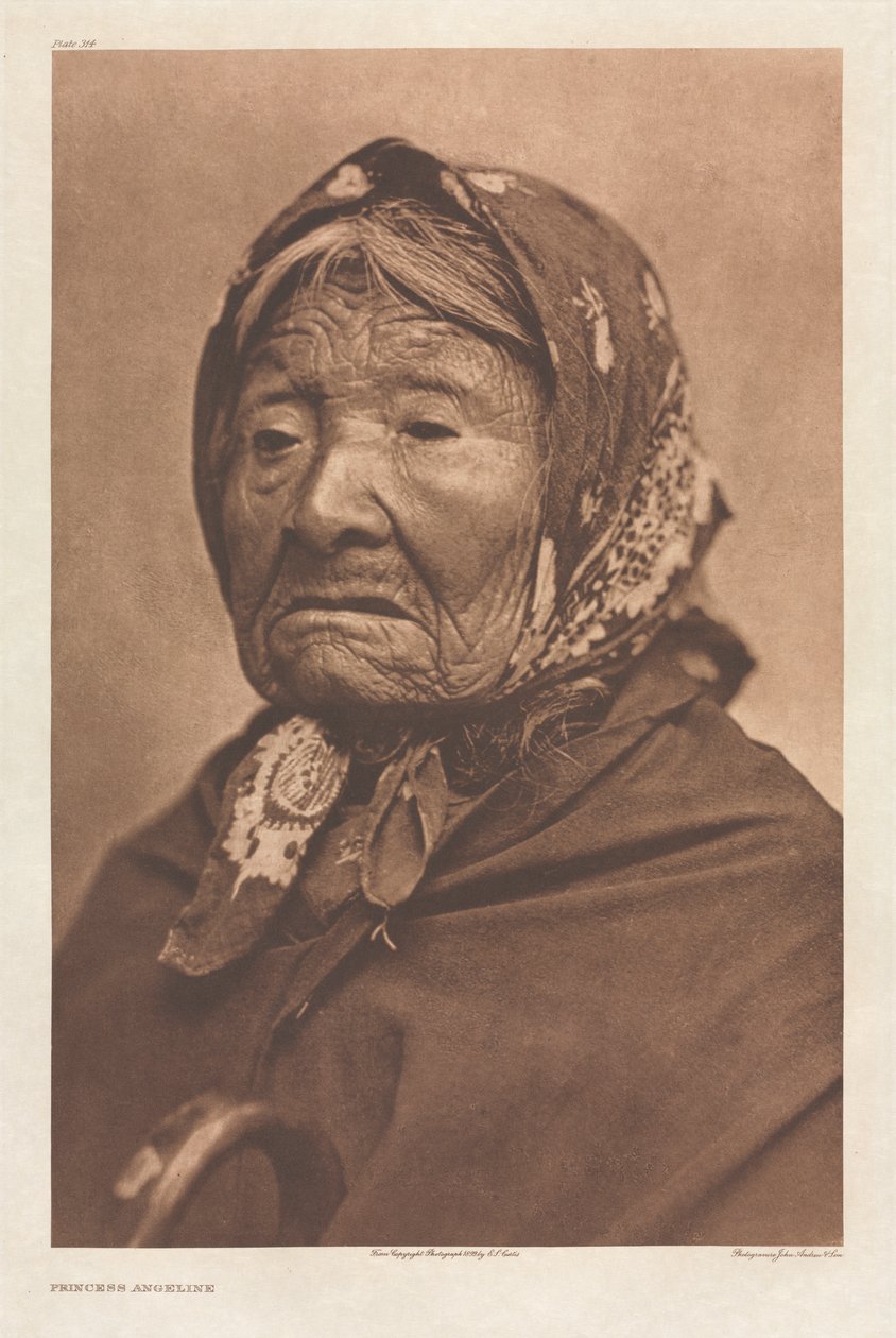 Princess Angeline by Edward S. Curtis