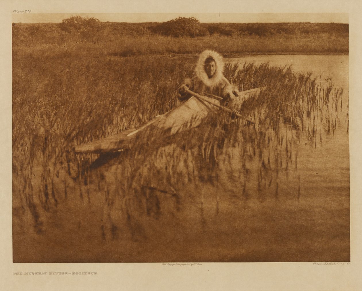The Muskrat Hunter - Kotzebue by Edward S. Curtis