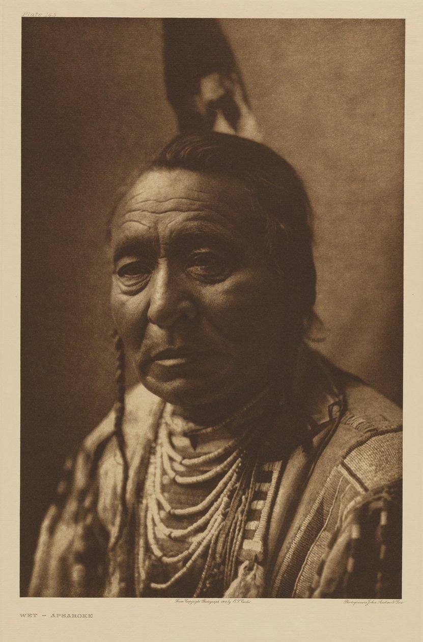 [Wet - an Apsáalooke Man] by Edward S. Curtis