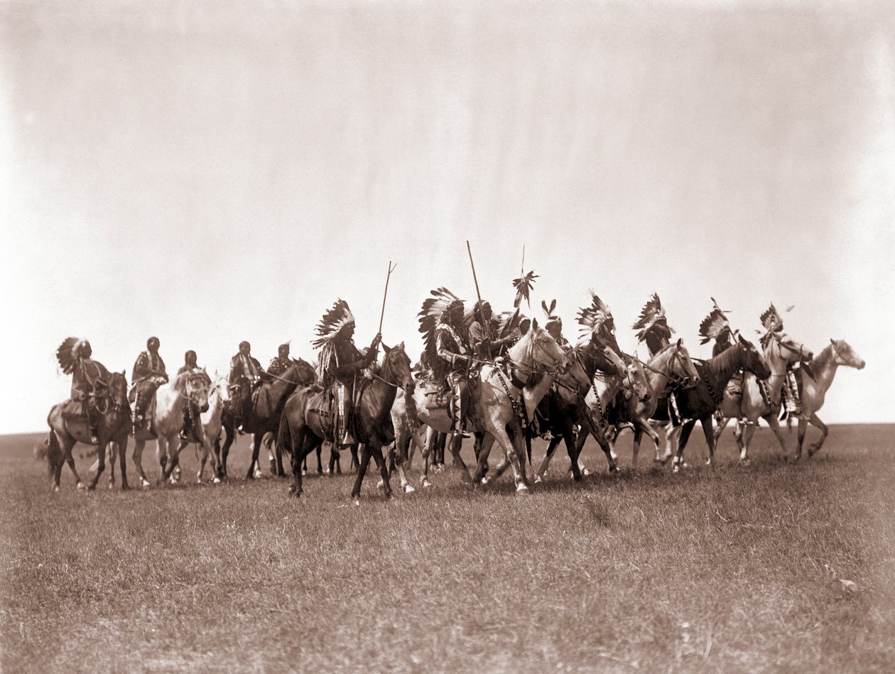 Brule Sioux War Party by Edward Sheriff Curtis