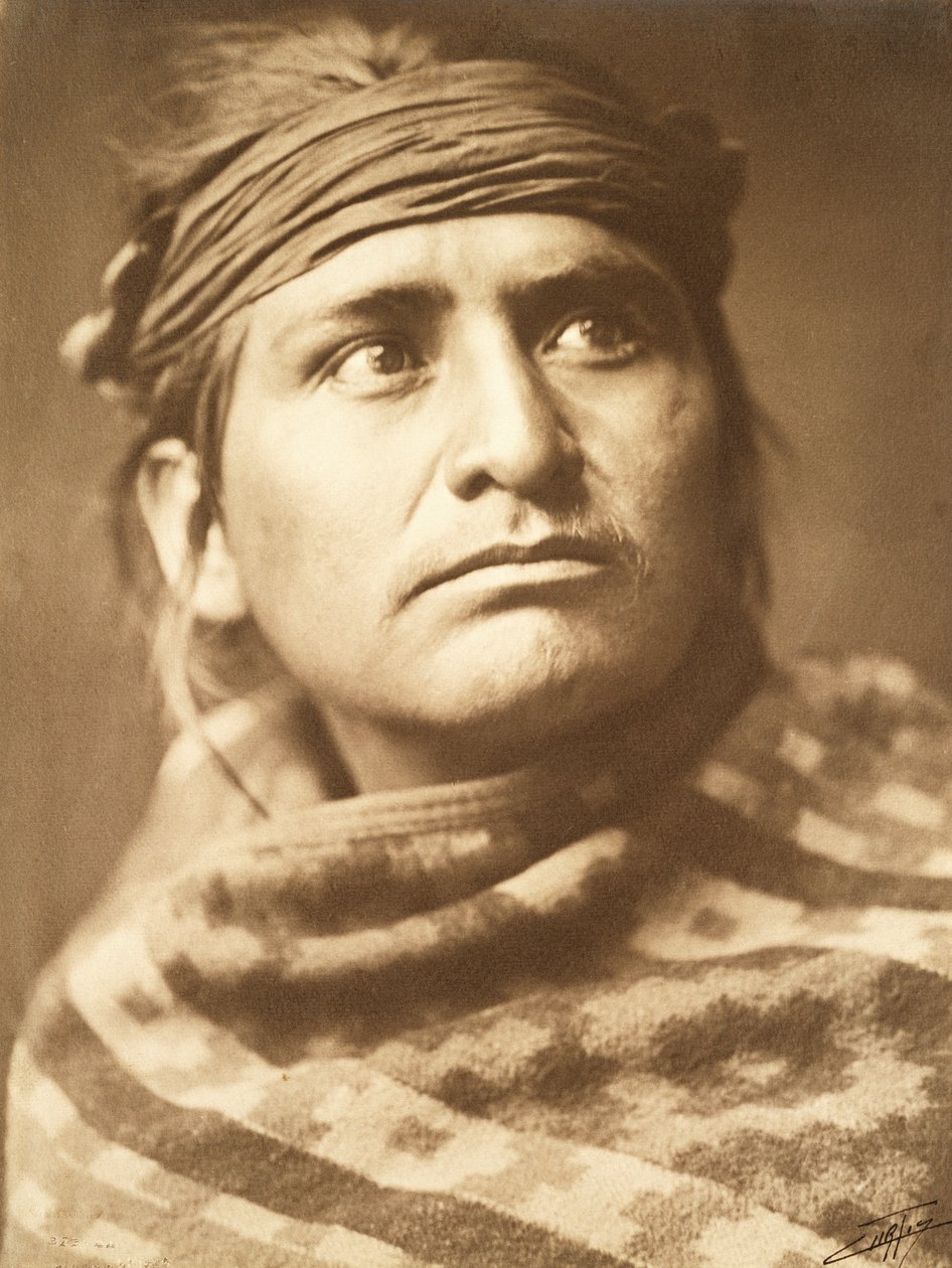Chief of the Desert, Navaho by Edward Sheriff Curtis