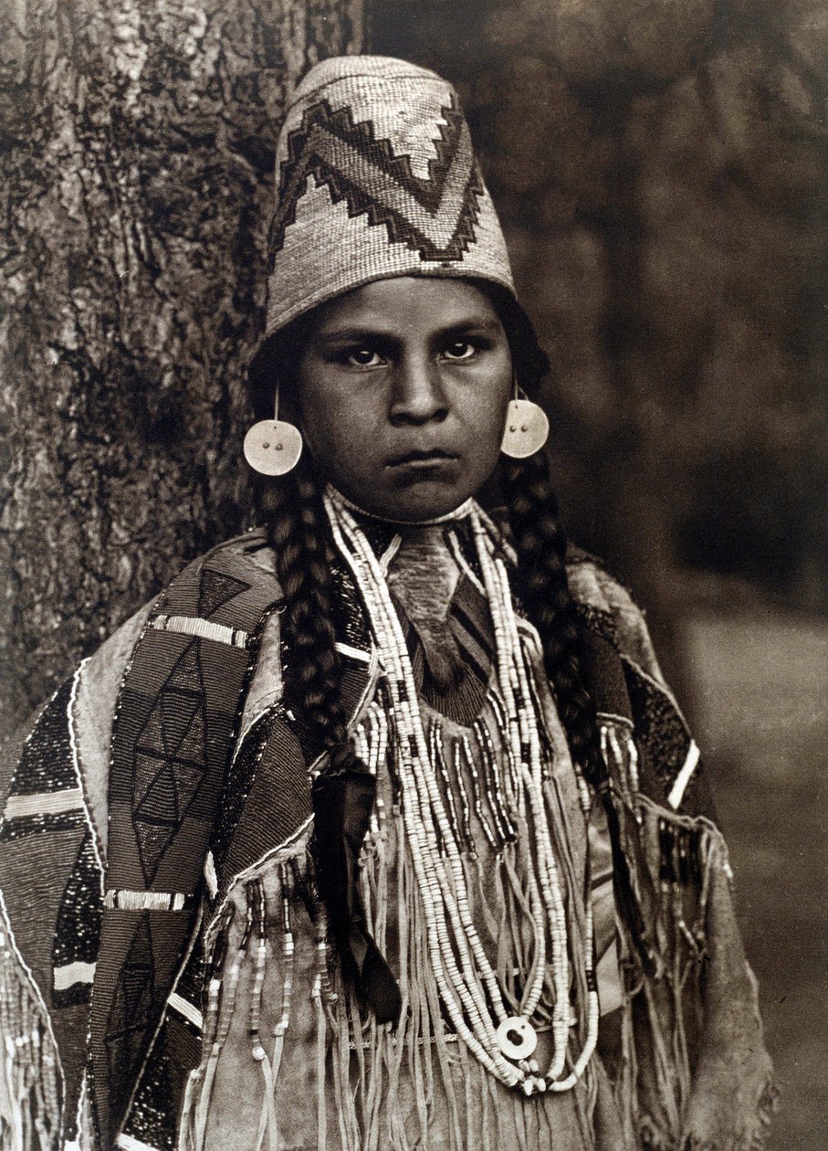 American Indians: Portrait of Girl Umatilla by Edward Sheriff Curtis