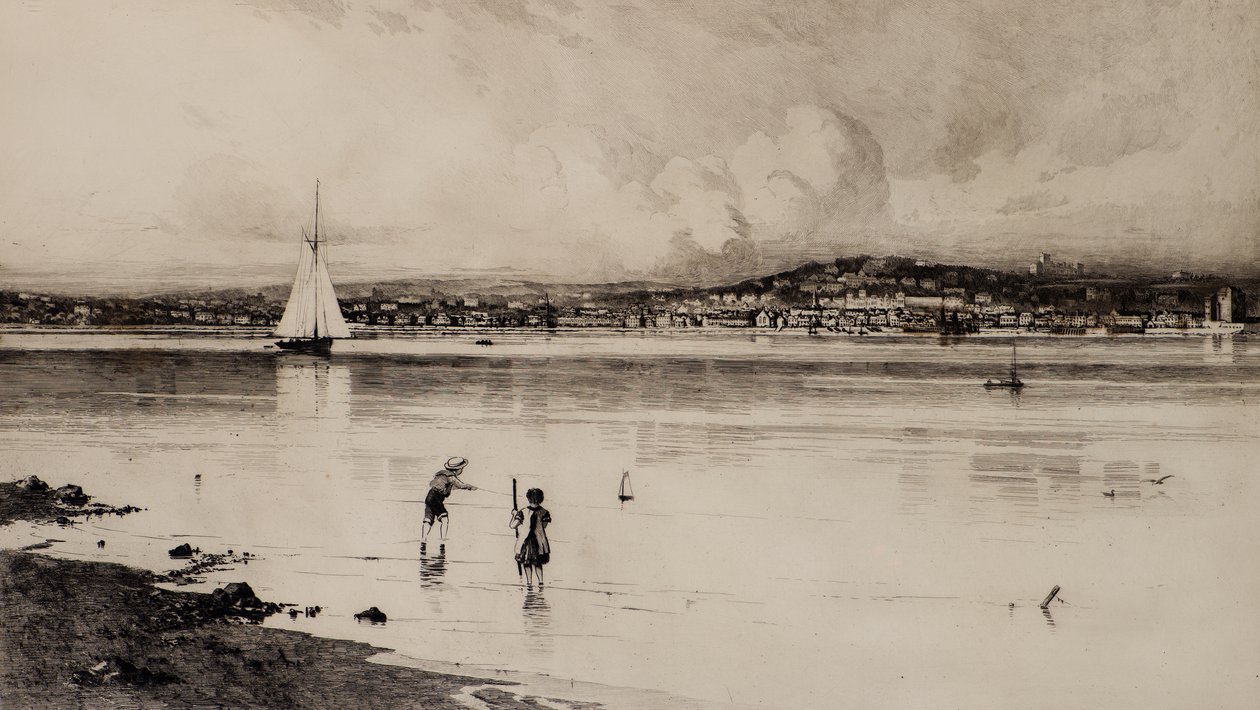 Broughty Ferry from Tayport by Edward Smith Hodgson