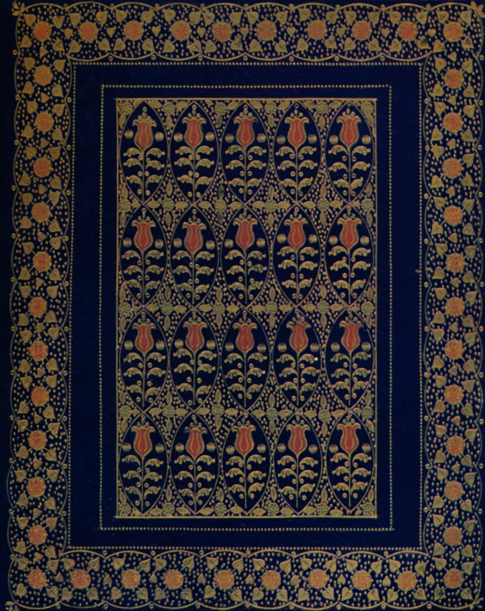 Bookbinding in Blue Morocco with Inlay and Gold Tooling, 1914 by Edward Sullivan