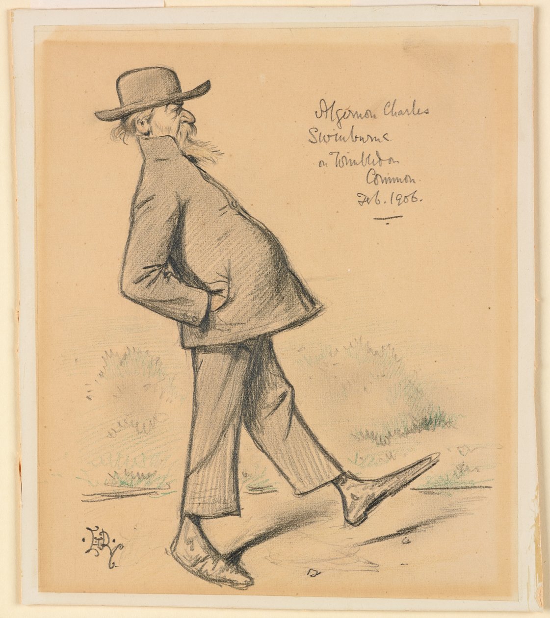 Algernon Charles Swinburne on Wimbledon Common by Edward Tennyson Reed