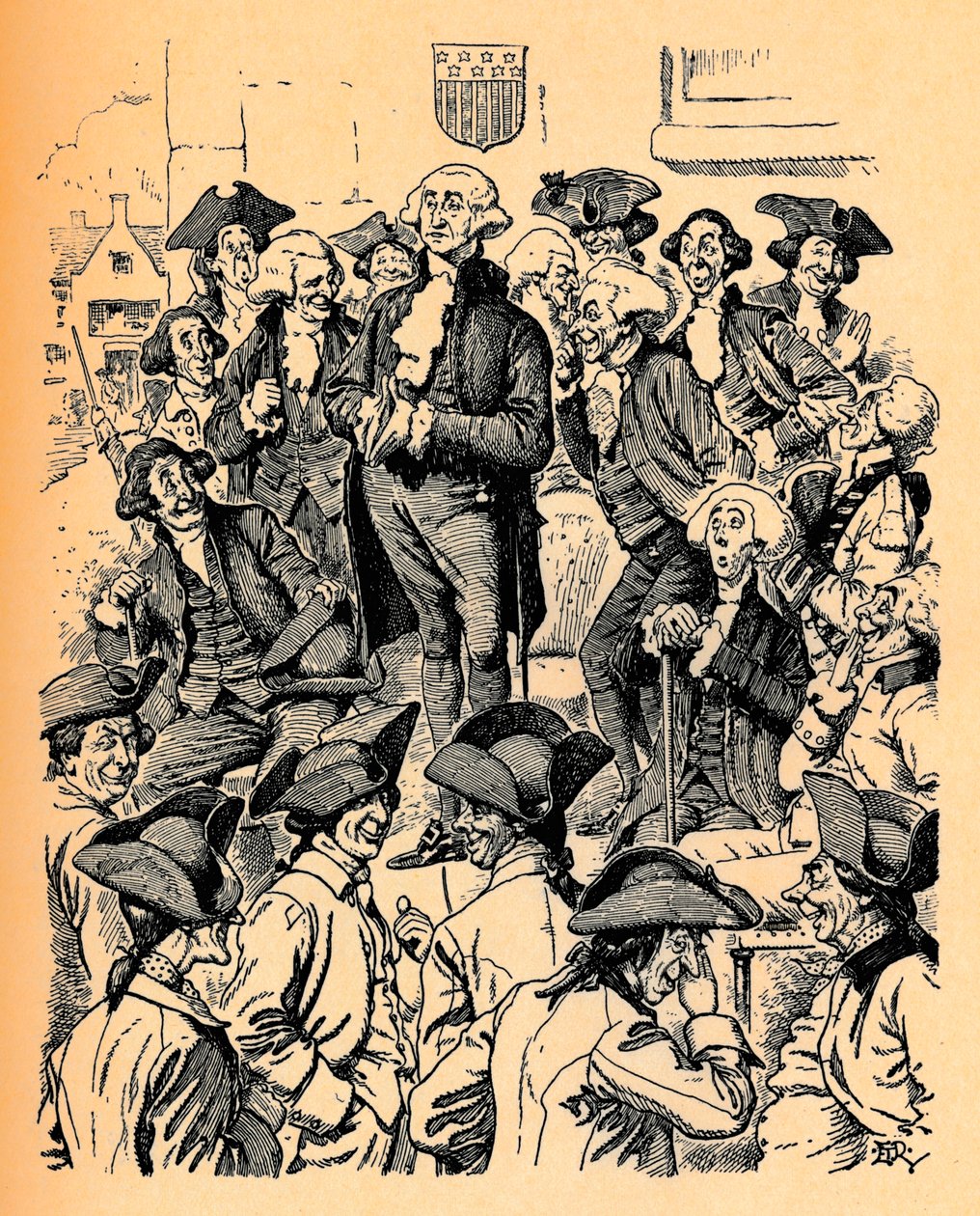 George Washington Trying to Tell a Lie by Edward Tennyson Reed