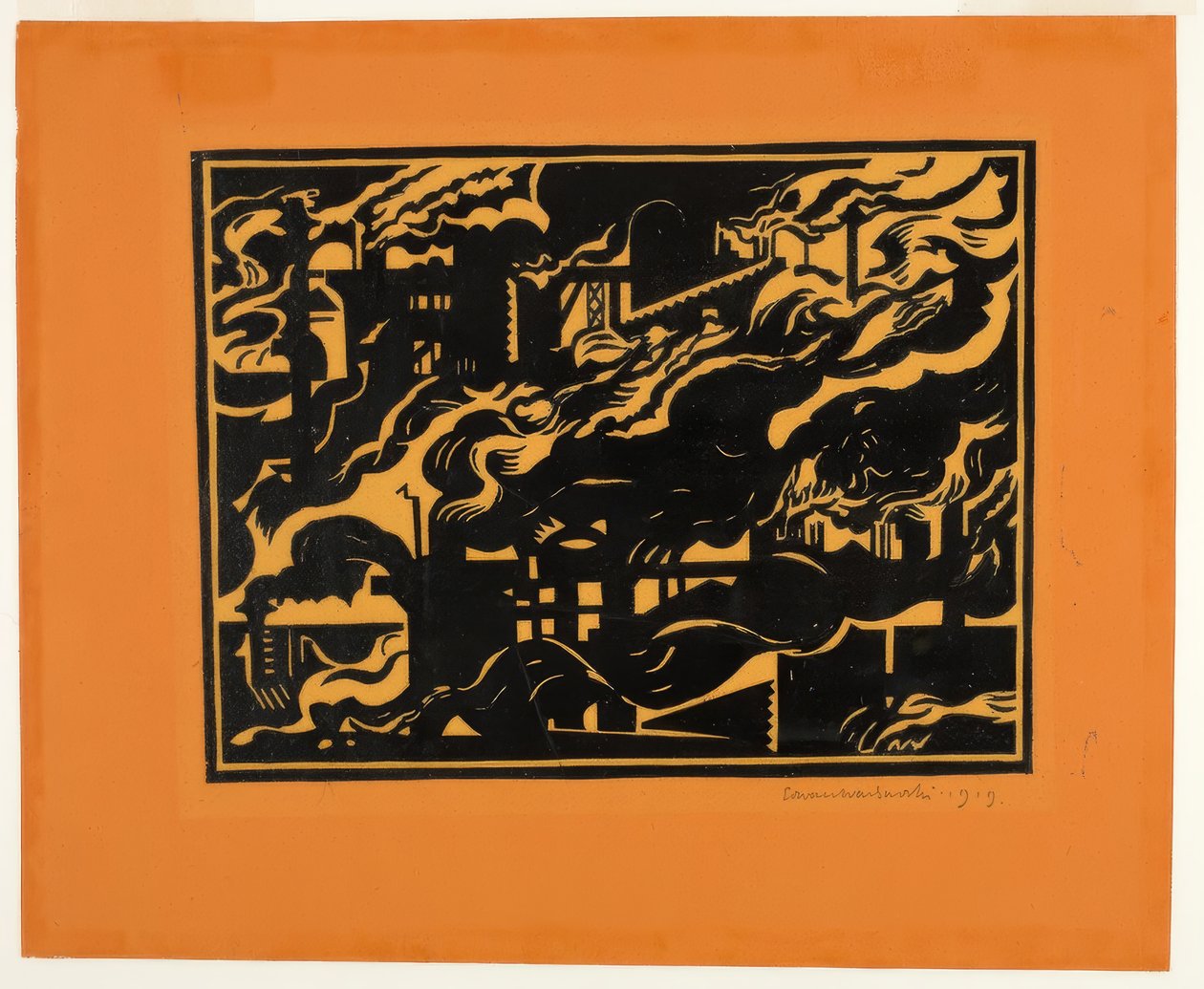 Blast Furnaces II by Edward Wadsworth
