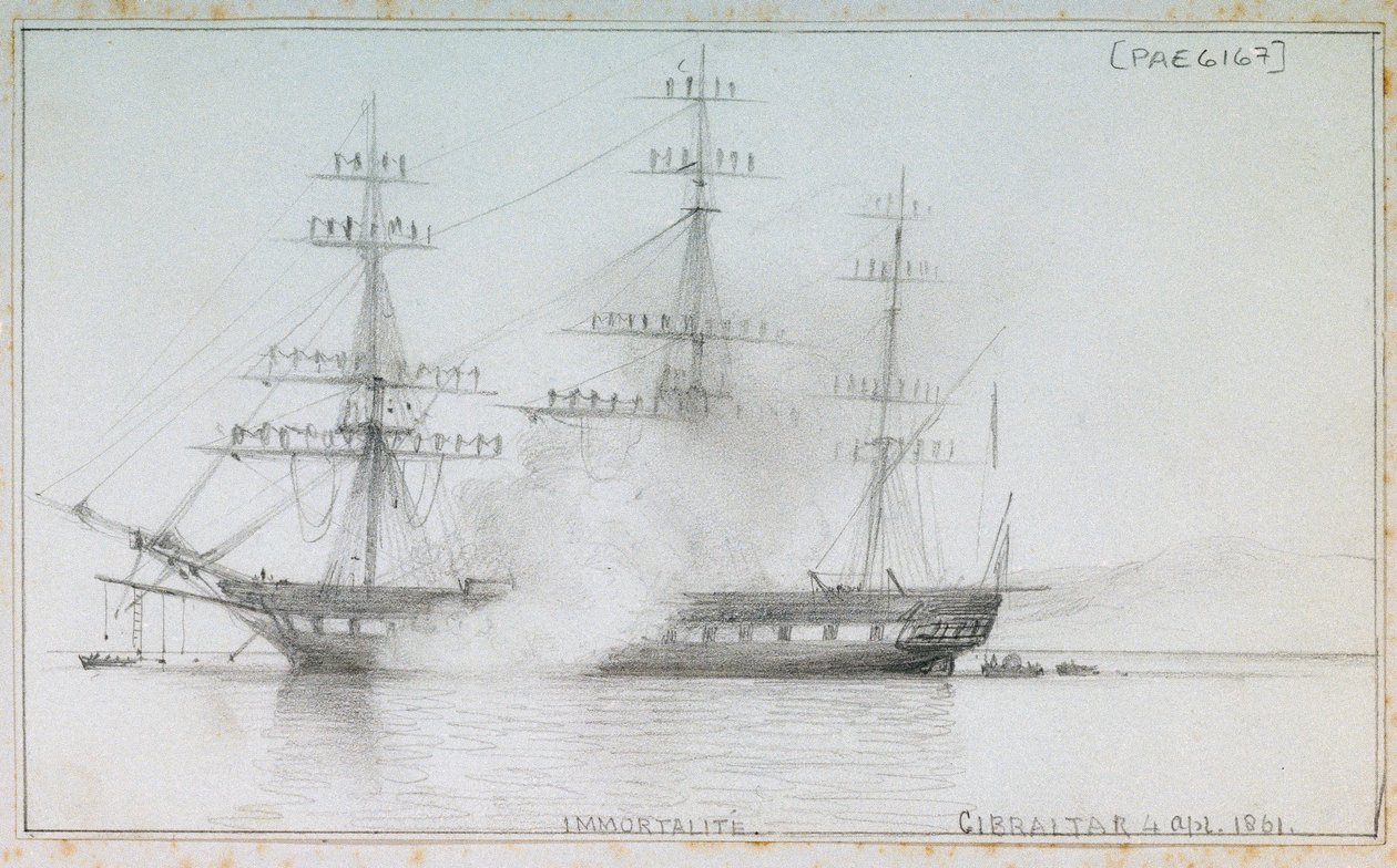 Immortality, Gibraltar, 4 April 1861 by Edward William Cooke