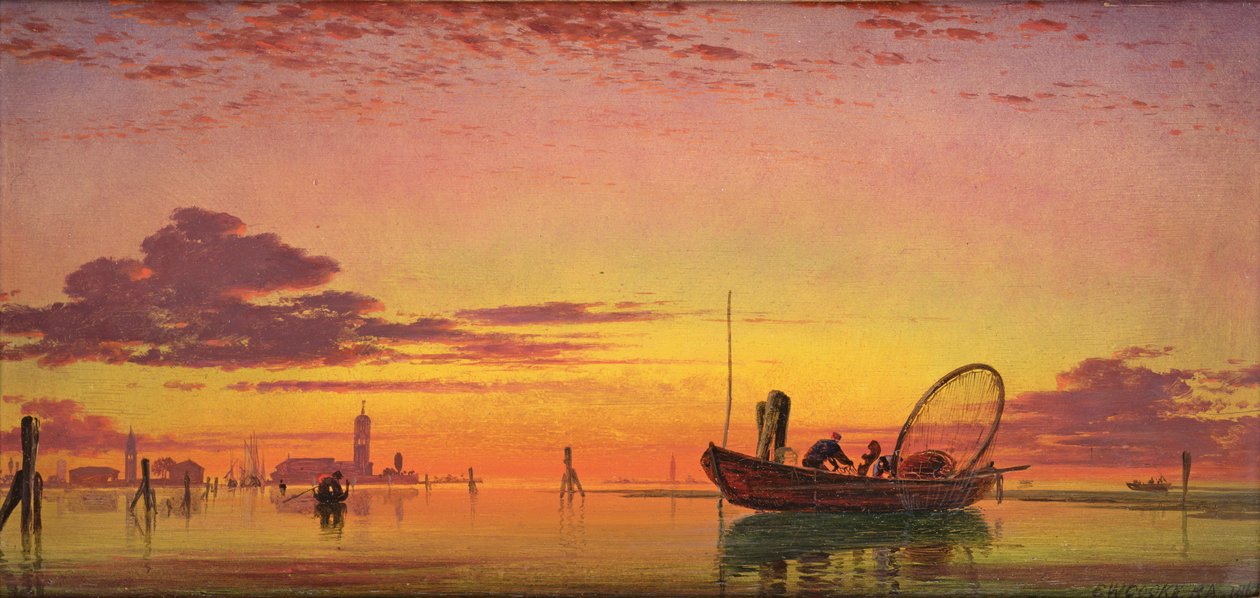 Mazzorto on the Lagoon, Venice, 1864 by Edward William Cooke