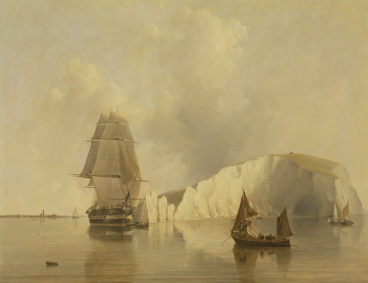 Off the Needles, Isle of Wight by Edward William Cooke