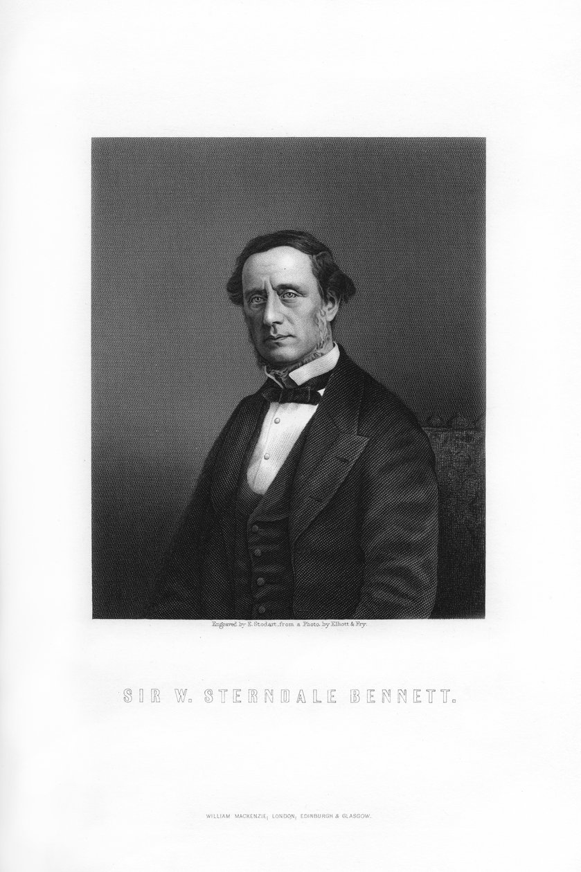 Sir William Sterndale Bennett, English Composer by Edward William Stodart