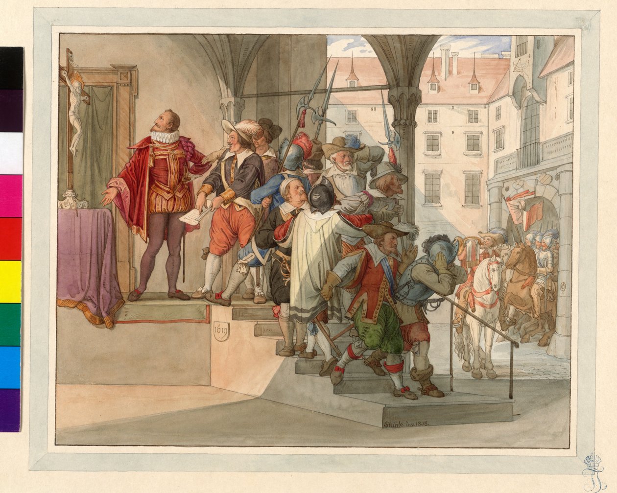 A Deputation of the Austrian Protestant Stands in Front of Emperor Ferdinand II. 1619 (Sturm Petition) by Edward von Steinle
