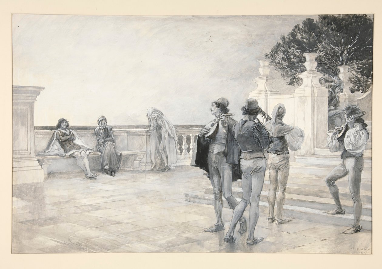 Balthazar Sings by Edwin Austin Abbey