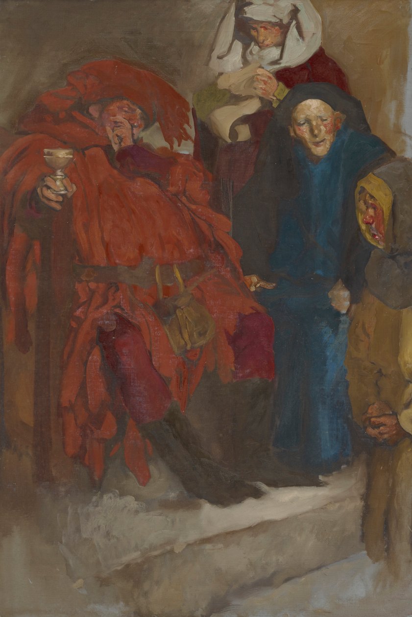 Compositional Study, Possibly for The Merry Wives of Windsor by Edwin Austin Abbey
