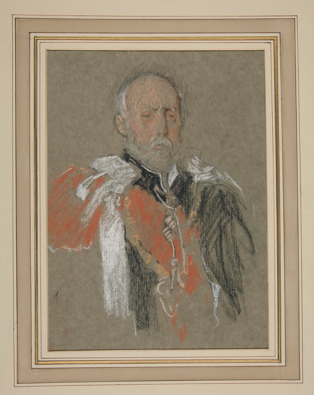 Coronation of Edward VII (Portrait: Prince Christian of Schleswig-Holstein) by Edwin Austin Abbey